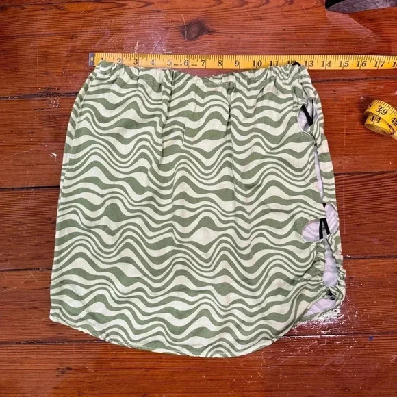 Upcycled Bra and panty bikini set with coverup skirt - Picture 5 of 5